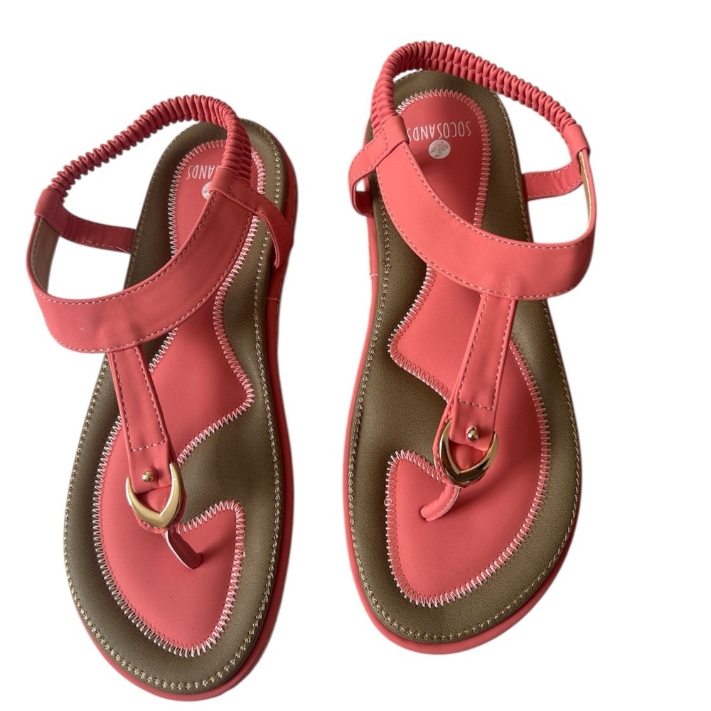 NWOT Women's Socosands Blue Comfy Sandals Size 9